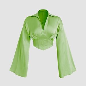 Cide brand green blouse size XL brand new